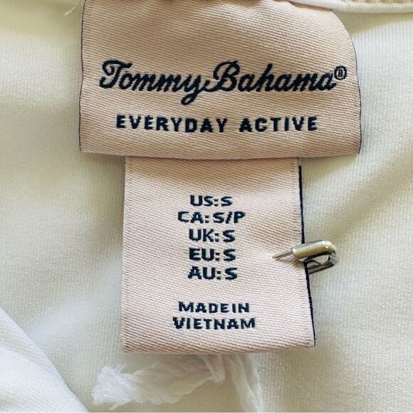 New Tommy Bahama Womens SZ S White Active Top Navy Stripe Skort 2pc Athletic Set - Picture 9 of 12